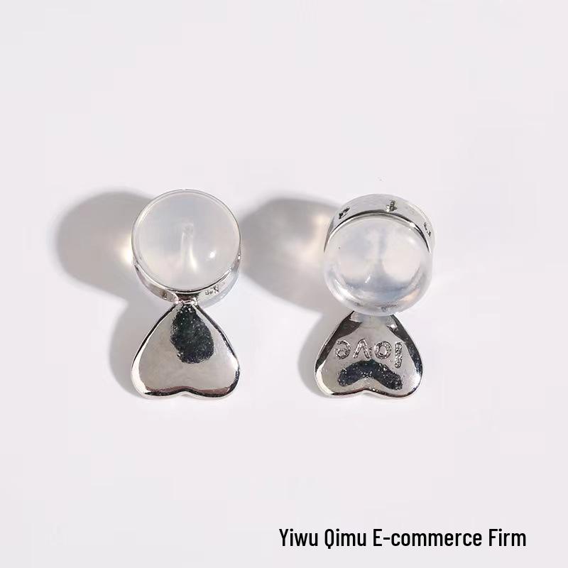 

Серьги-подъемники в форме сердца из настоящего золота, защищающие от падения Fashion Heart Shape Earring Back