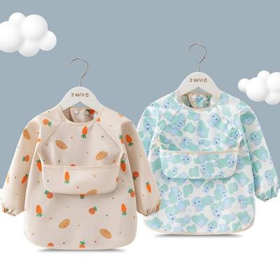 Waterproof Child Feeding Bib Feeding Blouse Toddler Bibs High Quality Long Sleeve Apron