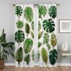 Green Plant Turtle Back Bamboo Window Curtain for Room 2 Panel Curtains for Bedroom Halloween Decoration Partition Shades Living