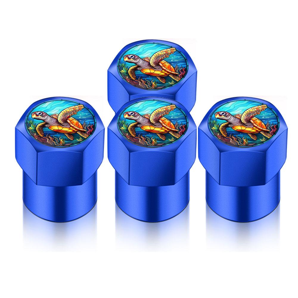 4PCS DIY Universal For Gold Turtle Shape Car Wheel Tire Air Valve Caps Stem Car Stickers For Cars Motor Auto Accessories Decor Gift