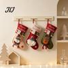 Decorative Gift Bags for Christmas 18 Inch Large Stockings, 3D Santa/Snowman/Reindeer Xmas Hanging Socks, Non-woven Practical Pouches Holidays Fabric