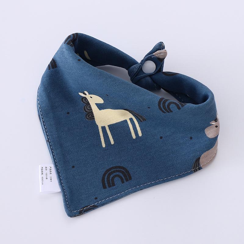 Waterproof Pure Cotton Baby Triangle Bibs for Boys & Girls, Newborn Toddler Scarves