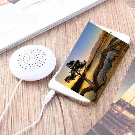 3,5mm Univerzální Duální Reproduktory MP3 MP4 Mobilní Telefon Hudební Polštář Přehrávač Příslušenství