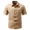 Men's 2026 Summer New Quick Dry Workwear Short Sleeve Shirt, Thin Loose Fit Outdoor Casual Half Sleeve Shirt, Trendy Style