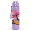 1PC Boots Bling Cowboy Hat Art 750ml Color Plastic Sports Water Bottle Leakproof Flip Straw Lid Suitable for Sports Office Home Use