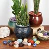 Natural Crystal Rolling Stone 2-3Cm Gravel Tumbled Stone Healing Crystal Topaz Polished Rolling Stone Aquarium Flowerpot Decorte