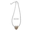 Colorful Resin Love Heart Necklace Stylish Love Heart Necklace Adornment Personalized Heart Pendant Neckchain Charm