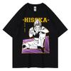 Japanese Anime Full Time Hunter X Hunter Tide Harajuku Hip Hop Street Retro Cotton T-Shirt for Men and Women