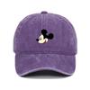 Retro Washed Mickey Mouse Print Baseball Cap Men Women Vintage Kpop Snapback Cap Adjustable Breathable Trucker Hat Sunscreen Hat