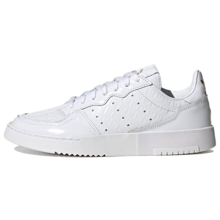 Adidas Originals Super Court Athletic Shock Absorbing Durable Low-Top Sneakers Women Sneakers White FU9958