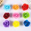 100/200Pcs Artificial Rose Flowers Heads 4cm Foam Fake Flowers For Home Room Decor Outdoor Garden Party Bride Wedding Decoration