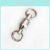 Premium Quality 50pcs Ball Bearing Swivels Double Round Split Rings For Fishing Tackle