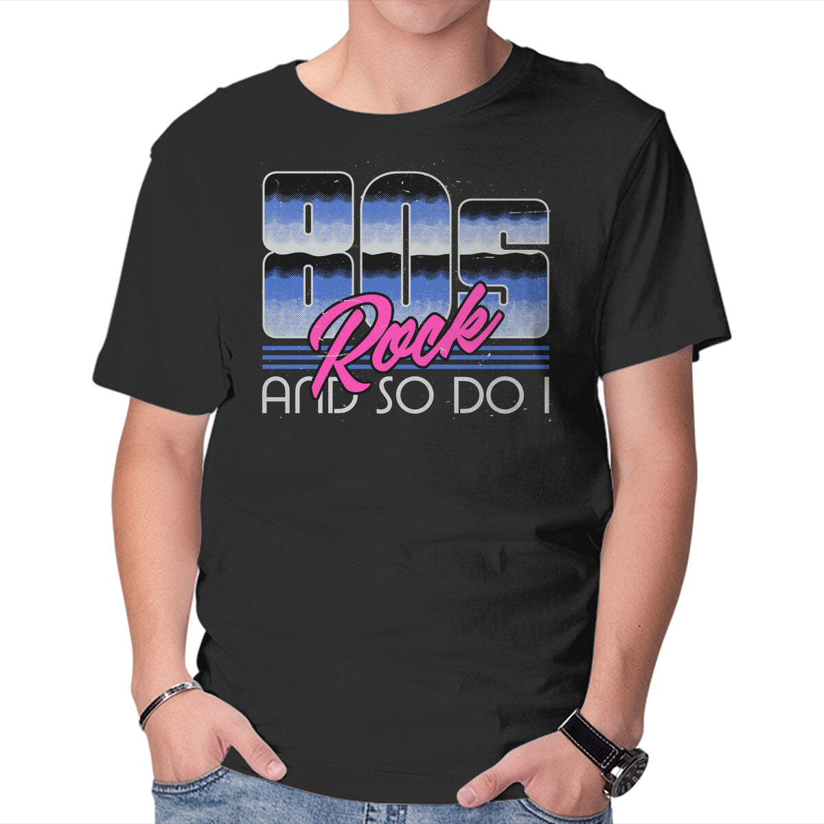 Unisex Crew Neck T-Shirt 80s Rock Graphic Short Sleeve Casual Tee XXL