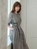 FREAKS BY KIMTAEHOON Hot Summer Linen Blending High-Waisted Trench Dress_Driftwood-Gray