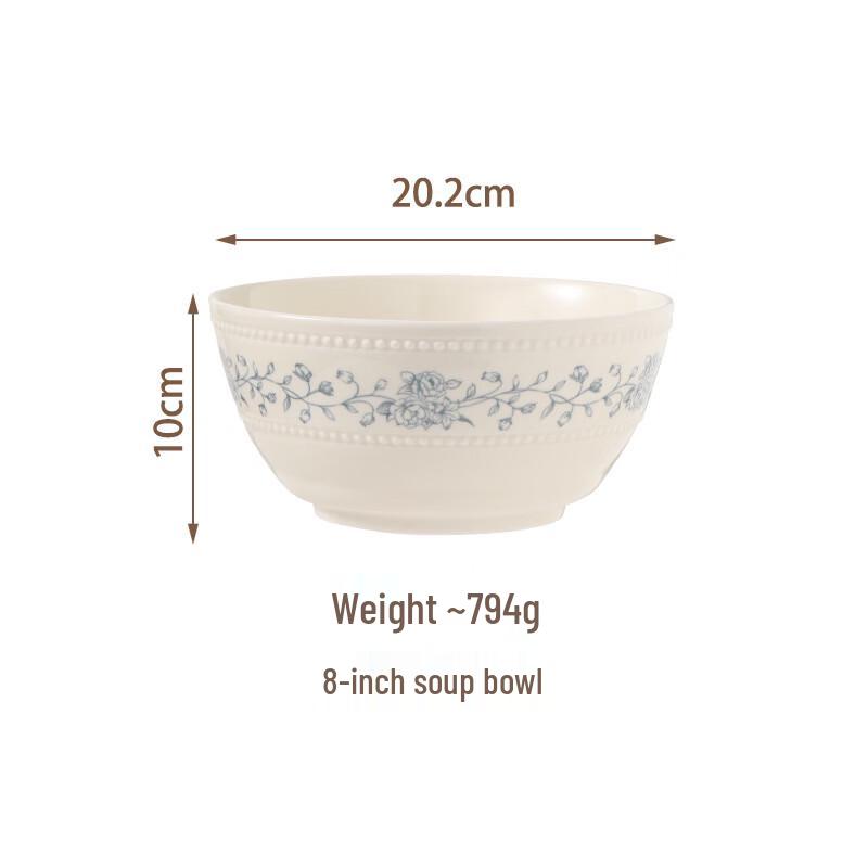 Rose Garden Ceramic Soup Bowl