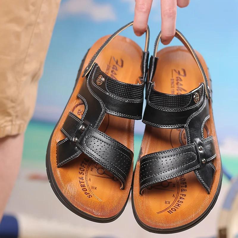 Fashion Summer Men's Sandals Mans Beach Slippers Wear-resistant Fashion Shoes for Men Designed Breathable Male Footwear Popular Model