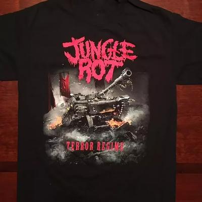 COLLECTION Hot Jungle Rot Band Black  Cotton S-5XL CG2319 Unisex T-Shirt