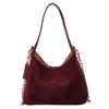 Suede Bag Women's Autumn and Winter Niche Chain Messenger Bag Portable Retro Dumpling Bag