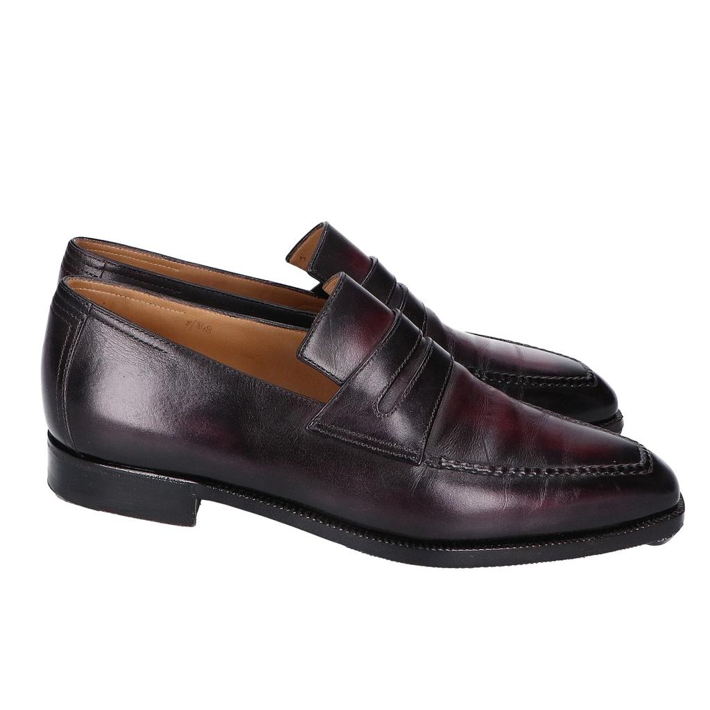 Berluti Buty/mokasyny penny loafers 7 bordoweUżywane