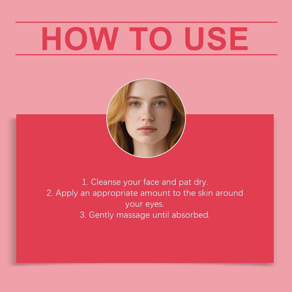 Straffende und liftende Augencreme für geschwollene Augenlider, schlaffe Haut und Falten; Verbessert feine Linien, spendet tief Feuchtigkeit und hydriert.