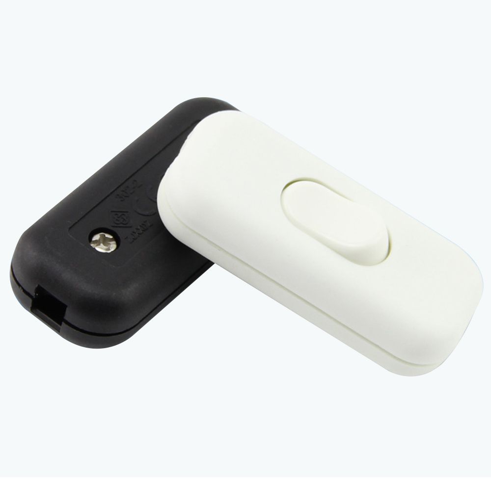 Professional ON/OFF Cord Cable Rocker Switches Lamp Switches AC 250V 6A Toggle Switches