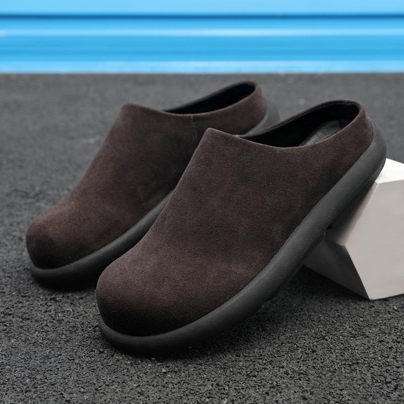 Fashion New Arrival Slippers Anti-Skid Sole Fashion Loafers Lightweight Indoor Outdoor Shoes Comfortable Flats Men's Slip-On Mule Shoes