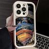 Phone Case for iPhone 17 Air 16E 15 16 Pro Max Earth Stars Space Universe Cover 14 Plus 13 12 Mini Soft Shell Silicone Fundas