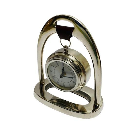 Nautische glänzend Nickel Finish Schreibtisch Top Tisch Uhr Büro dekorative