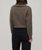 MUSINSA STANDARD WOMAN Women'S Lambswool Ribbed Knit Half Zip [Mocha Brown]