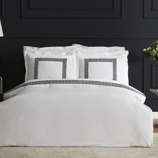 

Karaca Home White Collection Juanita Комплект пододеяльников из перкаля с двойной вышивкой, белый