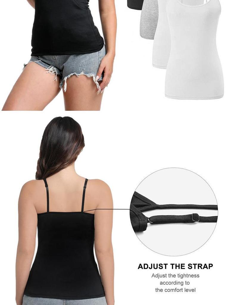 Women's Modal Camisole One-Piece Base Layer Long Top