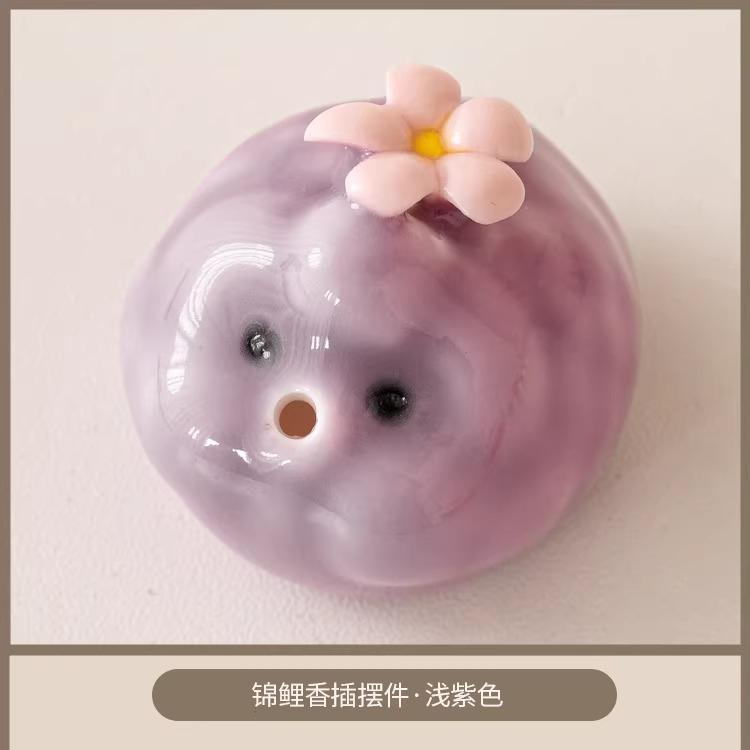 

1pc Ceramic Bubble Fish Tea Pet Household Cute Desktop Ornament Bubble Bubble Mini Tea Play Tea Ceremony Accessories 3.5x3cm