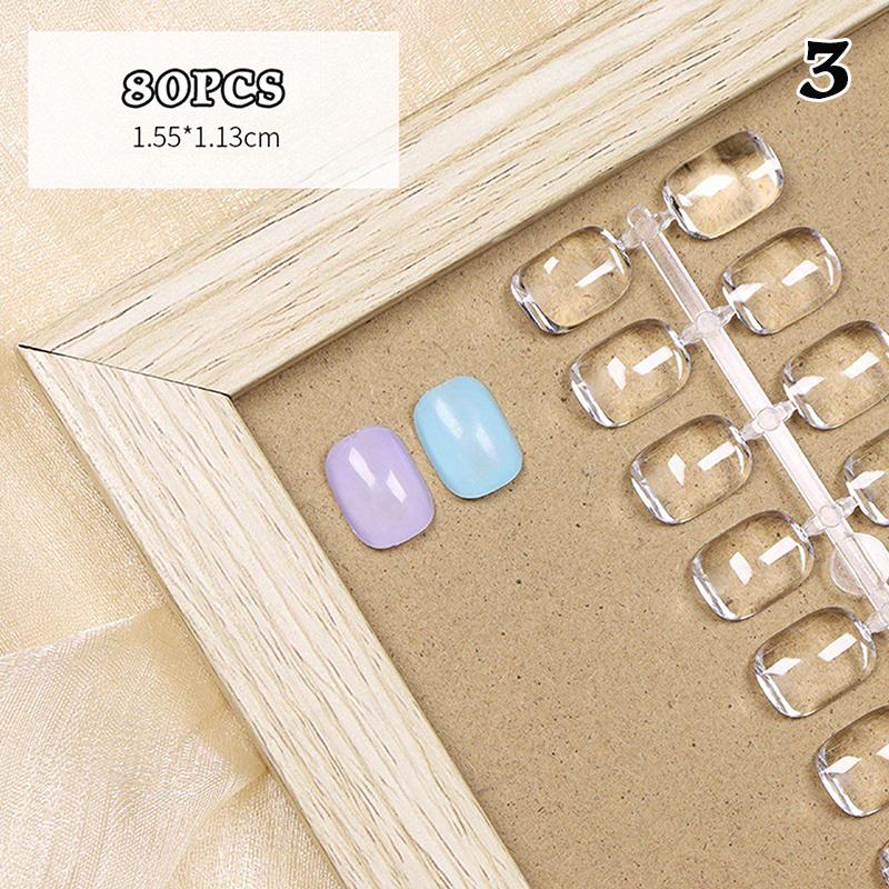 Clear Solid Oval Triangle Square Shape Nail Tools Nail Table Color Card Display DIY Manicure Nail Tips Practice Tools