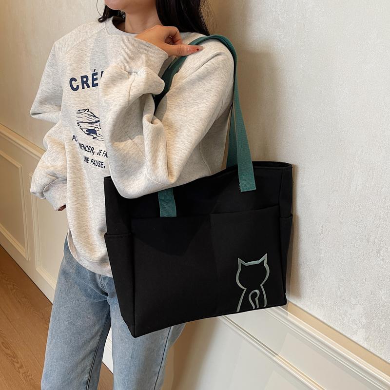 Women's Large Capacity Shoulder Bag Class Commuter Tote Bag Underarm Bag