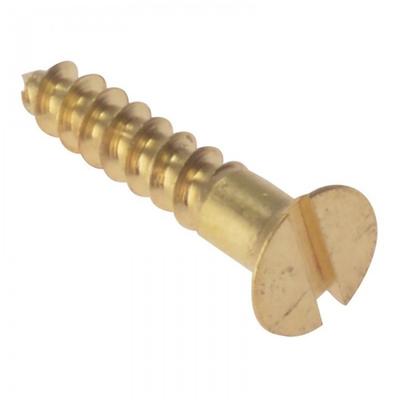 Tornillos para Madera Forgefix, Ranurados, Avellanados, Latón