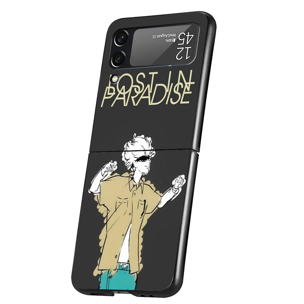 Kaisens Jujutsus Gojo Satoru Hülle Handyhülle für Samsung Galaxy Z Flip 6 5 4 3 5G ZFlip6 ZFlip5 ZFlip4 ZFlip3 Schwarz Hart Trend