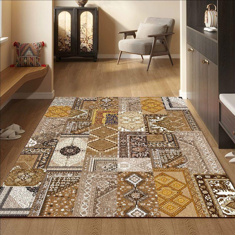 Extra Large Area Mat - Non-Slip Backing, Machine Washable Low-Pile Mat Non-Shedding Easy Clean Floor Mat for Living Room, Bedroom, Home Office