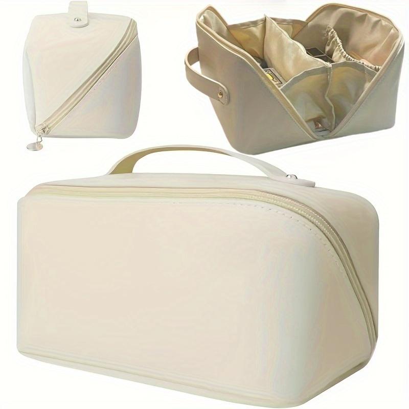 Large Travel Cosmetic Bag For Women Leather Makeup Organizer Female Toiletry Kit Bags Make Up Case Storage Pouch Luxury Lady Box