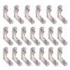 20pcs Corner Brackets Slot Aluminum Profile L-Shape Brackets 90° Inner Connector Eu-2020 Corner Connector Bracket Hardware