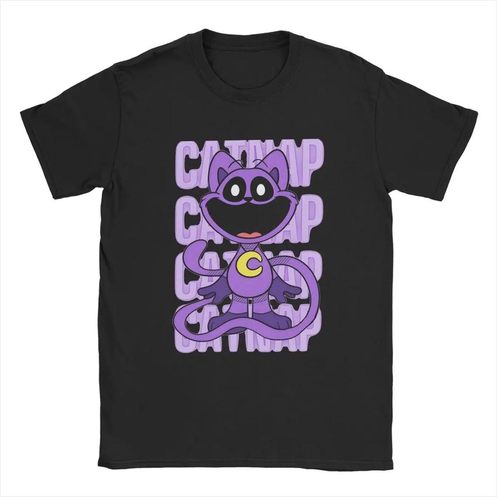 T-shirt per Bambini Uomo Smiling Critters Catnap Dogday Gioco Cartone Animato 100% Cotone Divertente Manica Corta Girocollo Maglietta T-shirt Regalo