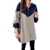 Hooded Maternity Dress: Long Sleeve Mid-Length Plus Size for Autumn & Winter