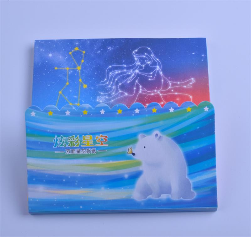 60Pcs 15cm Home Decor Double Side Colorful Starry Sky DIY Paper Flower Craft Paper Star Origami Lucky Craft Folding Paper Crane