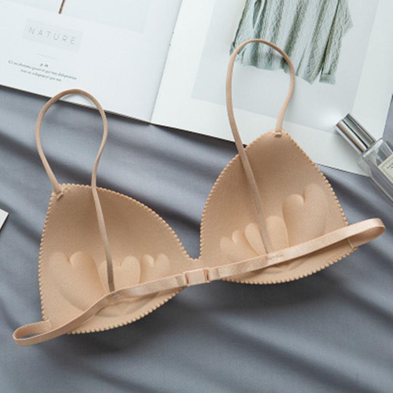 Bustier Reggiseno Monopezzo Senza Cuciture Ultra-Sottile con Schiena a Incrocio