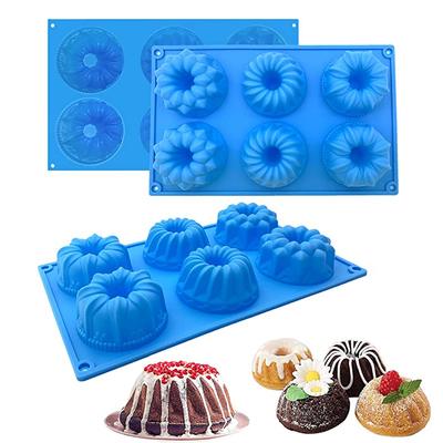 Forma na ciasto z karbowanym brzegiem, Forma silikonowa na fantazyjne donuty do pieczenia, Donas, babeczki, narzędzie do robienia mydła, Moldes De Silicona, akcesorium kuchenne