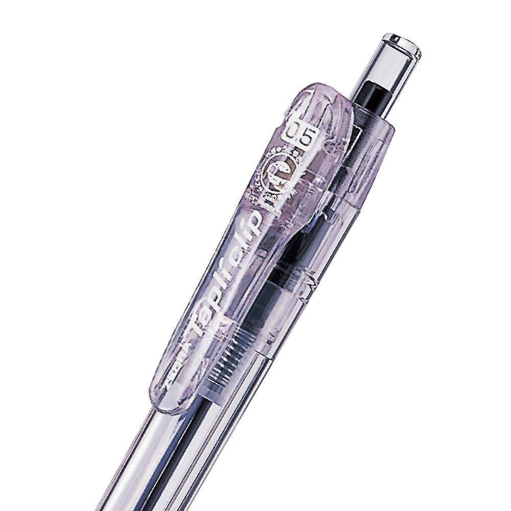 Zebra TapliClip Ballpoint 10 Oil-Based Pen, 0.5mm, Red, Pens, B-BNS5-R