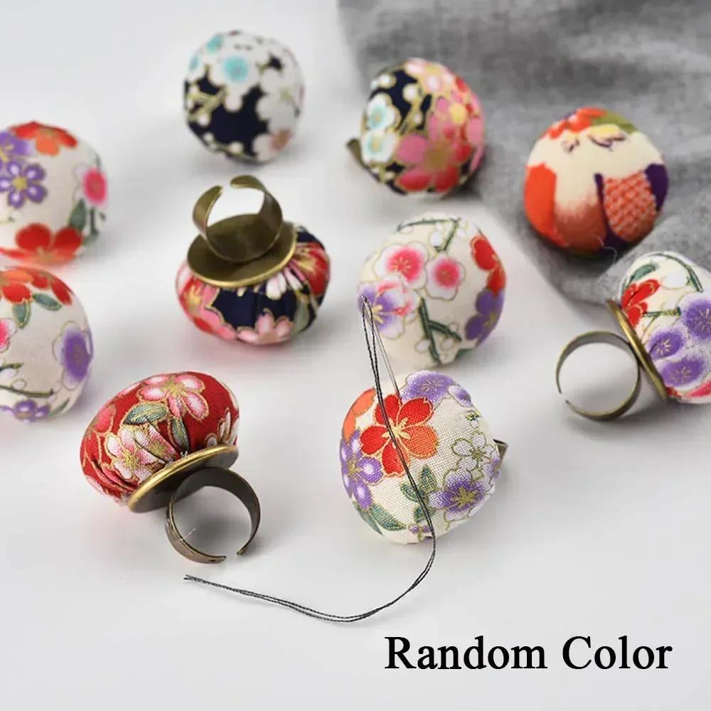 

Vintage Embroidery Needle Insertion Ring Sewing Fabric Storage Needle Insertion Bag Handmade DIY Cross Stitch Sewing Tools