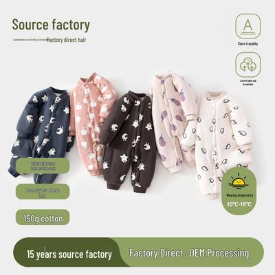 Gesteppter Winter-Body für Neugeborene, Strampler für Baby Jungen & Mädchen