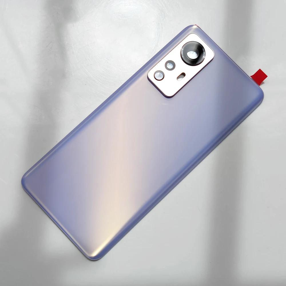 Back Glass Cover For Xiaomi 12 5G Back Door Replacement Battery, Rear Housing Cover Mi12 With Camera Lens