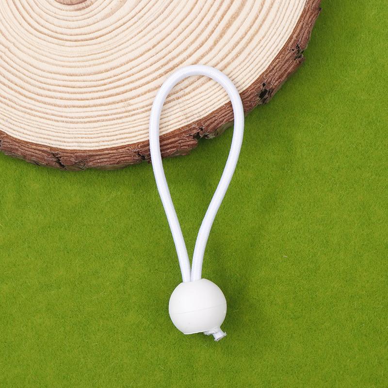 10Pcs Bungee Ball Tarps Canvas Tarpaulin Flagpole Ties Cord Ends Elastic Rope Lace Fixed Boat Pole Camping Tent Accessories