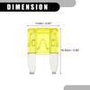 Partuto Set of 5 Mini 20AMP APM/ATM Universal Car Fuse Style Fuse Short